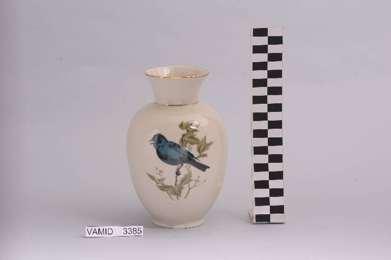 Uccelli (vaso da fiori) di Società Ceramica del Verbano (metà sec. XX)