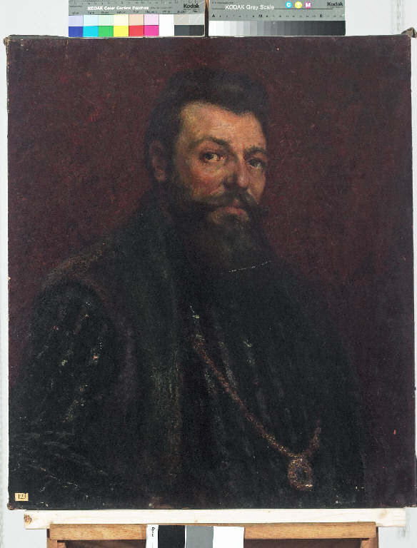 Autoritratto in costume, Ritratto di Antonio Pasinetti (dipinto) di Pasinetti, Antonio - ambito lombardo (primo quarto sec. XX)