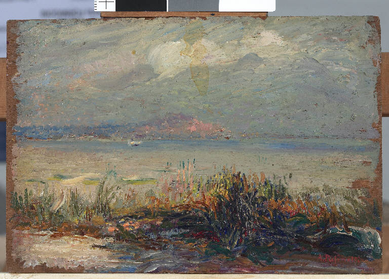 Santa Margherita Ligure, Paesaggio marino (dipinto) di Pasinetti, Antonio - ambito lombardo (inizio sec. XX)