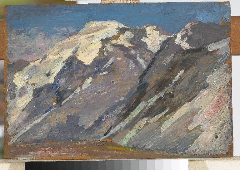 Studio per Lo Stelvio, Paesaggio montano (dipinto) di Pasinetti, Antonio - ambito lombardo (primo quarto sec. XX)