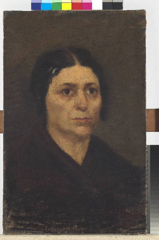 Ritratto della madre dell'artista, Ritratto di Laura Brisadola (dipinto) di Pasinetti, Antonio - ambito lombardo (seconda metà sec. XIX)