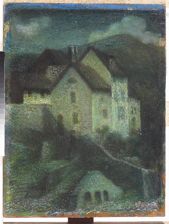 Craveggia, Paesaggio montano (dipinto) di Pasinetti, Antonio - ambito lombardo (prima metà sec. XX)