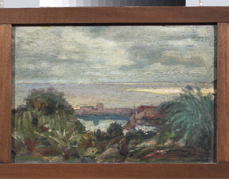 Santa Margherita Ligure, Paesaggio marino (dipinto) di Pasinetti, Antonio - ambito lombardo (primo quarto sec. XX)