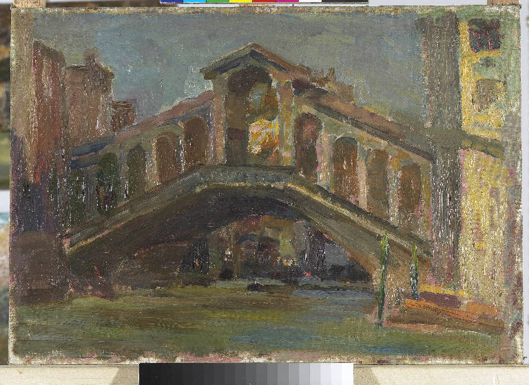 Venezia - Rialto, Paesaggio lagunare (dipinto) di Pasinetti, Antonio - ambito lombardo (secondo quarto sec. XX)