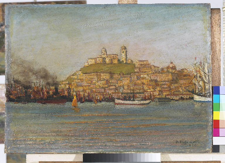Ancona, Paesaggio marino (dipinto) di Pasinetti, Antonio - ambito lombardo (secondo quarto sec. XX)