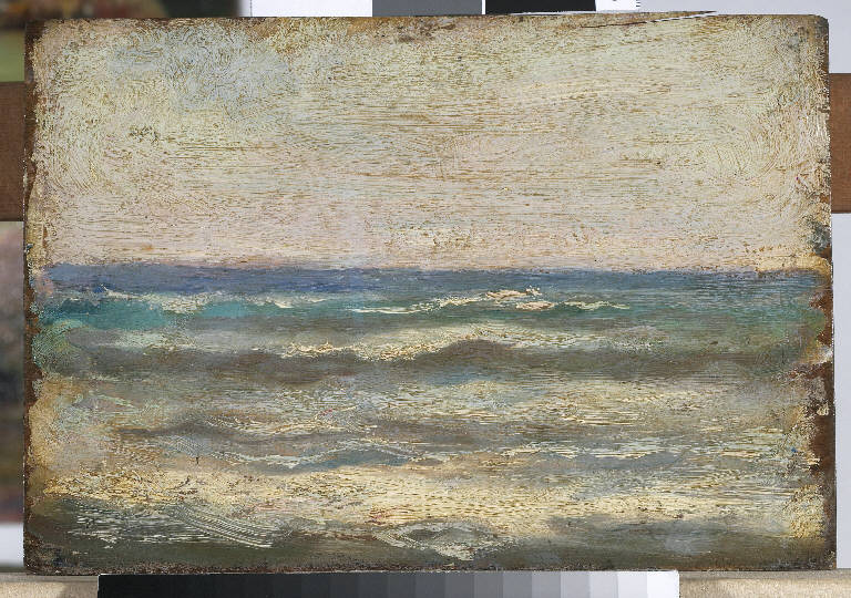 Marina di Pesaro, Paesaggio marino (dipinto) di Pasinetti, Antonio - ambito lombardo (primo quarto sec. XX)