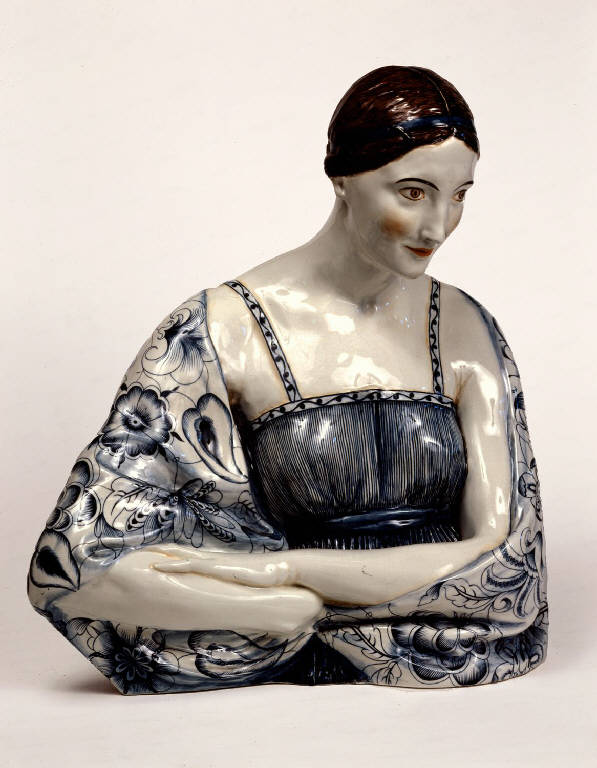 figura femminile (busto) di Gio Ponti; Supino, Giorgio; Gio Ponti (primo quarto sec. XX)