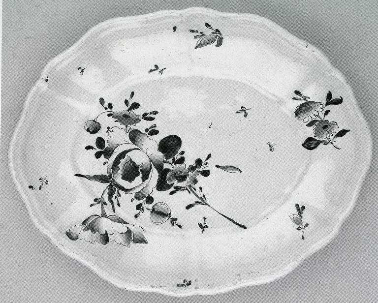 fiori (piatto) di Ferretti, Antonio (seconda metà sec. XVIII)