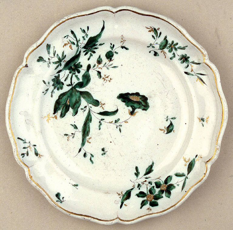 fiori (piatto) di Ferretti, Antonio (seconda metà sec. XVIII)