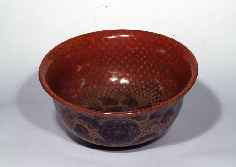 elementi decorativi vegetali (vaso) di Chini, Galileo (attribuito) (secondo quarto sec. XX)