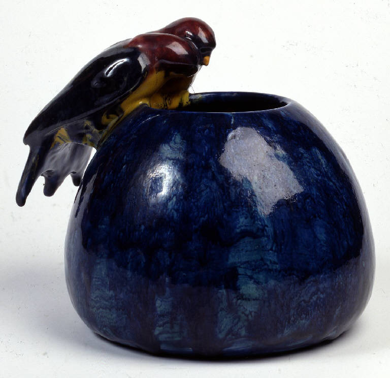 uccelli (vaso) di Pandolfi de Rinaldis, Mary (attribuito) (primo quarto sec. XX)
