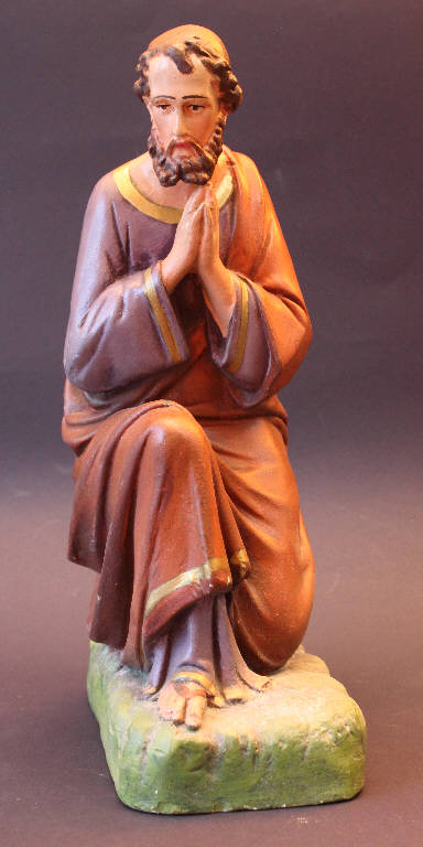 San Giuseppe (statua da presepio) - bottega bergamasca (inizio sec. XX)