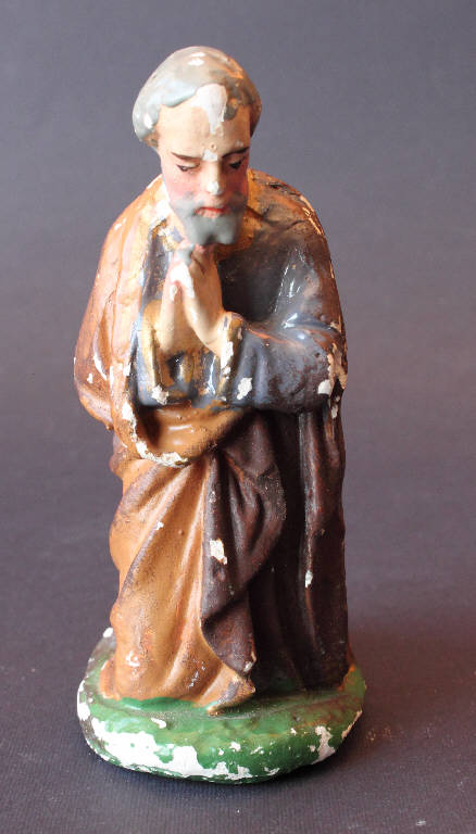 San Giuseppe (statua da presepio) - bottega bergamasca (fine sec. XIX)