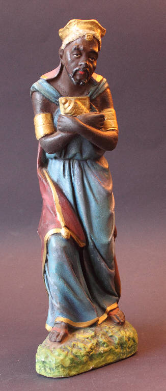 Re Magio (statua da presepio) - bottega bergamasca (inizio sec. XX)