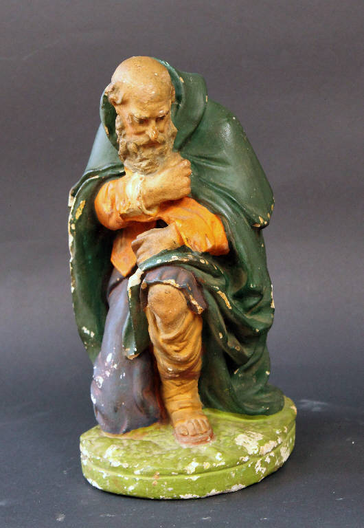 pastore (statua da presepio) - ambito bergamasco (fine/inizio sec. XIX)