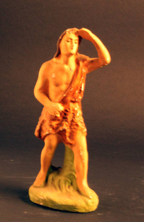 pastore (statua da presepio) - ambito bergamasco (secondo quarto sec. XX)