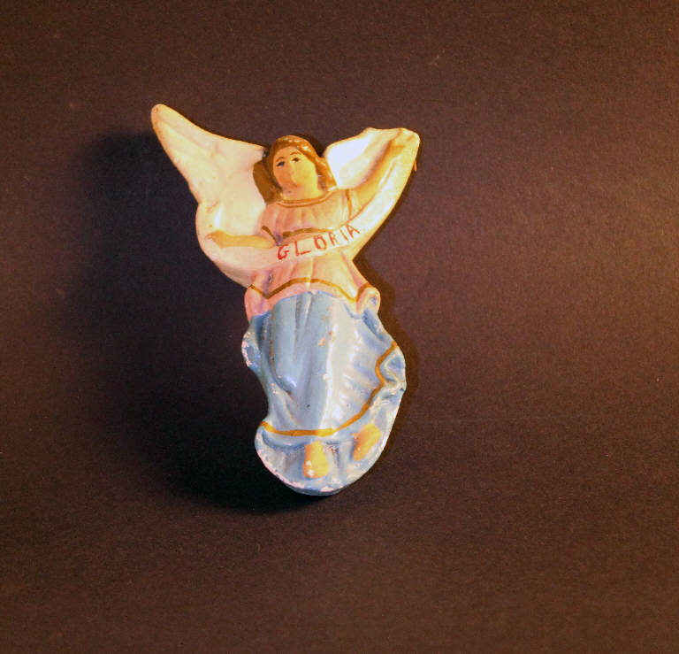angelo (statua da presepio) - ambito bergamasco (seconda metà sec. XIX)