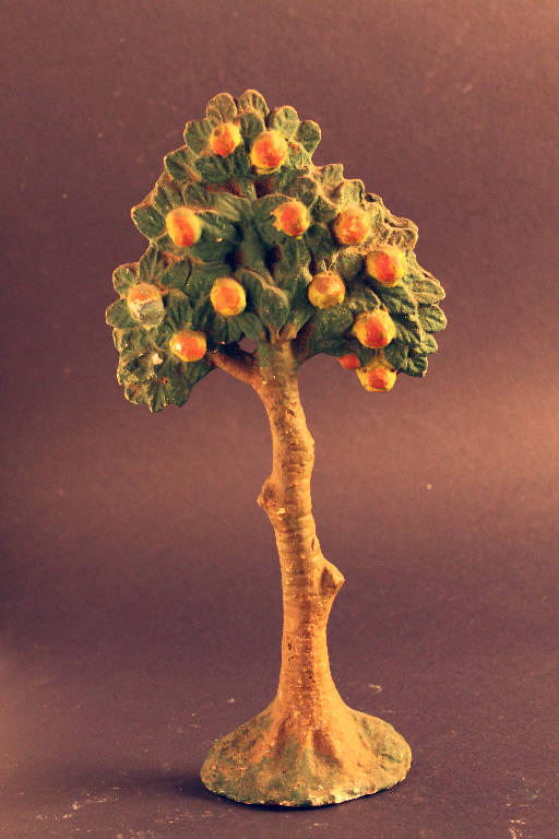 albero da frutto (statua da presepio) - ambito bergamasco (metà sec. XX)