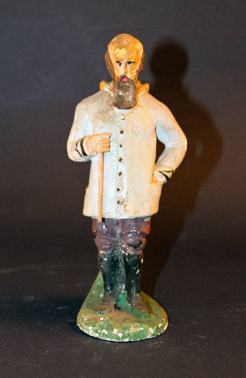 uomo (statua da presepio) - ambito bergamasco (metà sec. XX)