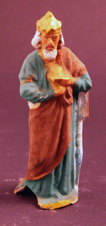 Melchiorre, Re Magio (statua da presepio) - ambito bergamasco (seconda metà sec. XIX)