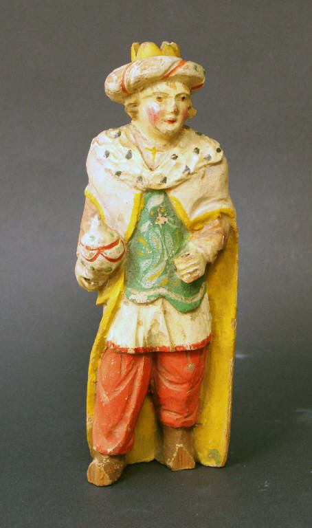 Re Magio (statua da presepio) - ambito bergamasco (ultimo quarto sec. XIX)
