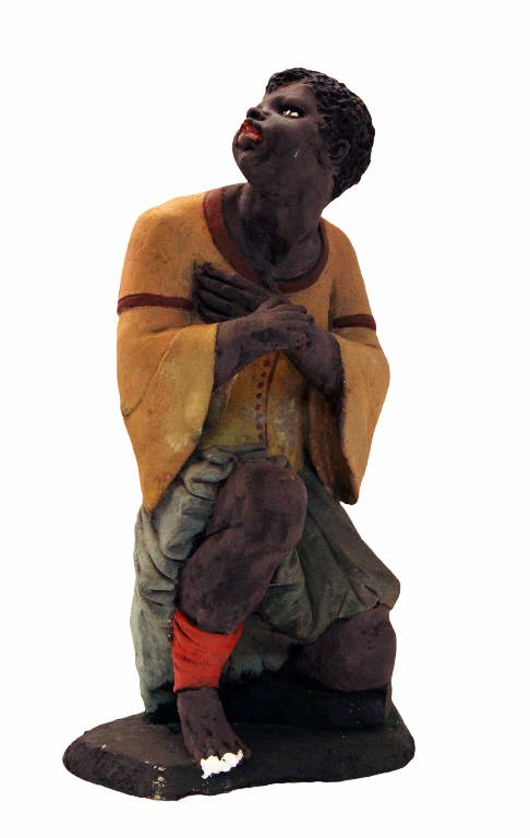 Moro (statua da presepio) di Garaventa Giovanni Battista (attribuito) (seconda metà sec. XVIII)