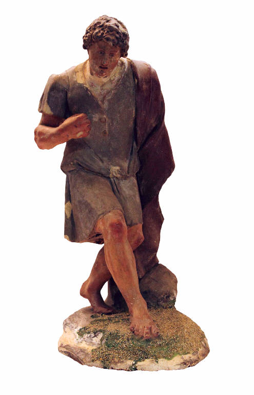 Pastore (statua da presepio) di Garaventa Giovanni Battista (attribuito) (seconda metà sec. XVIII)