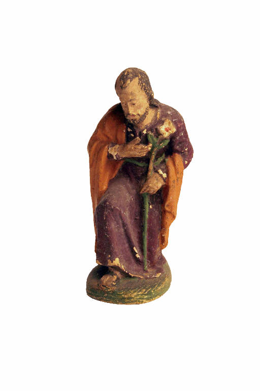 San Giuseppe (statua da presepio) - ambito bergamasco (metà sec. XX)