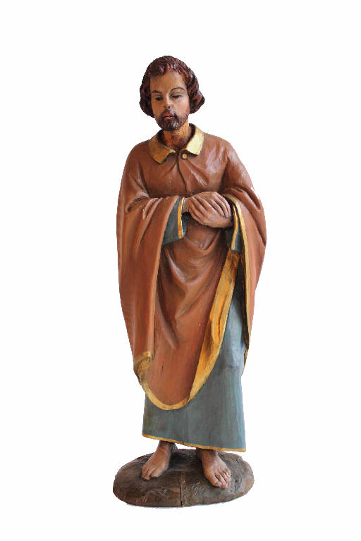 San Giuseppe (statua da presepio) di Ferrari, Onofrio (terzo quarto sec. XX)