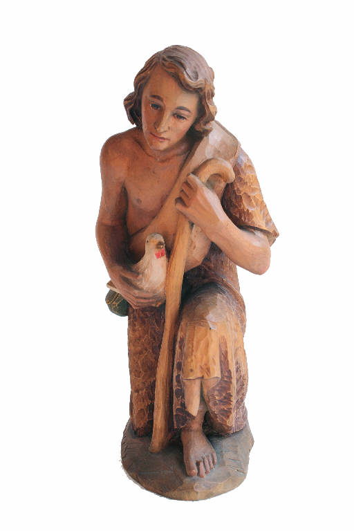 Pastore (statua da presepio) - produzione valgardena (terzo quarto sec. XX)