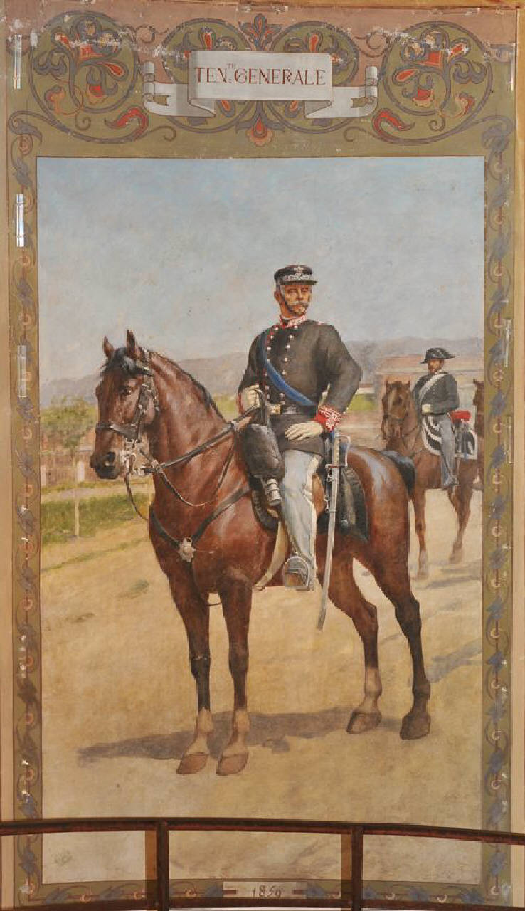 Tenente Generale, Ritratti di uniformi dell'Armata Sarda - 1859 (dipinto) di De Stefani Vincenzo; Vizzotto Alberti Giuseppe (sec. XIX)