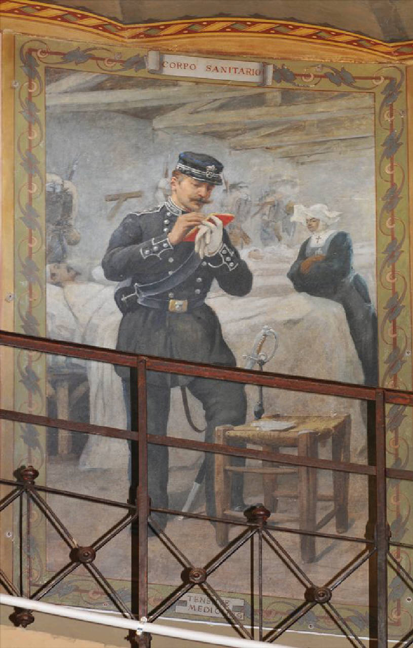 Corpo Sanitario. Tenente Medico, Ritratti di uniformi dell'Armata Sarda - 1859 (dipinto) di De Stefani Vincenzo; Vizzotto Alberti Giuseppe (sec. XIX)