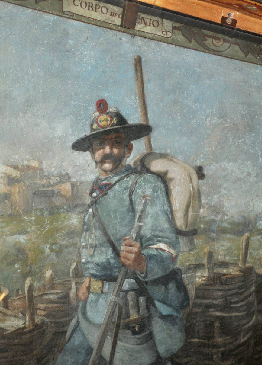 Corpo del Genio. Caporale, Ritratti di uniformi dell'Armata Sarda - 1859 (dipinto) di De Stefani Vincenzo; Vizzotto Alberti Giuseppe (sec. XIX)