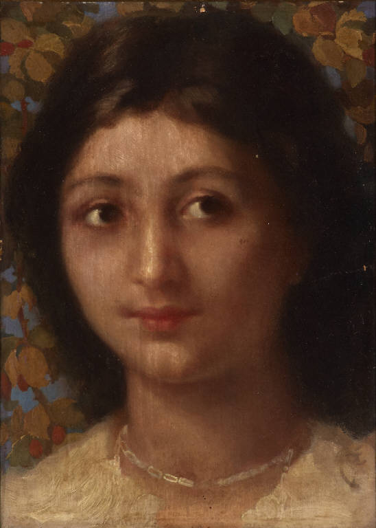 ritratto di volto femminile (dipinto) di Clerici, Ettore (attribuito) (sec. XX)