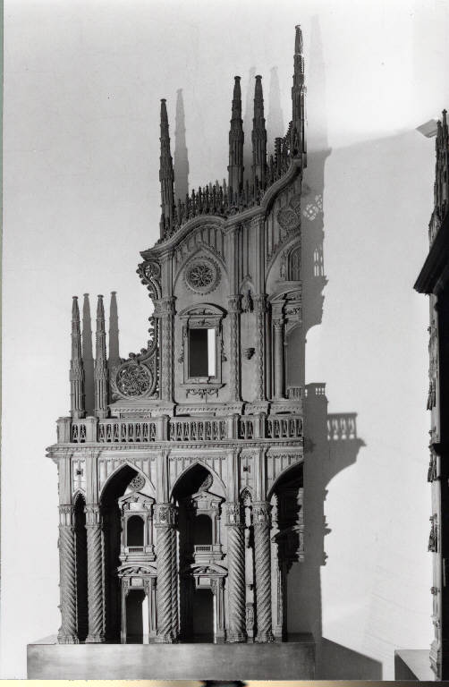 Modello della facciata del Duomo di Milano (modello architettonico) di Castelli, Francesco (attribuito) (seconda metà sec. XVII)
