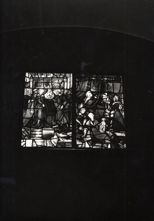 Sposalizio di Maria Vergine (vetrata) - ambito fiammingo (prima metà sec. XVI)