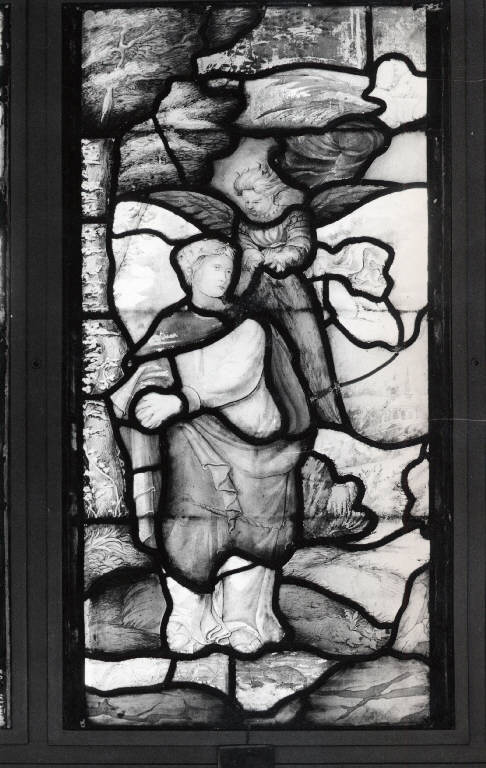 Madonna (?) (vetrata) di Giorgio d'Anversa (attribuito) (prima metà sec. XVI)
