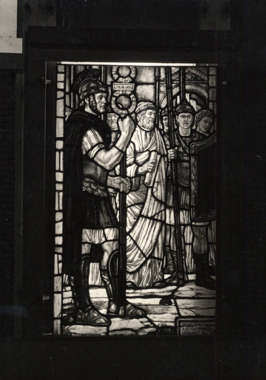 Glorie del Duomo (vetrata) di Zuccaro, Guido; Cantinotti, Innocente; Carpi, Aldo (attribuito; attribuito; attribuito) (seconda metà sec. XX)