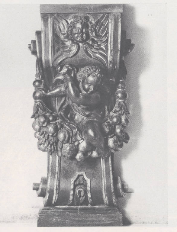 Putto, Putto (scultura) di Brambilla, Francesco - manifattura lombarda||ambito leonardesco (seconda metà sec. XVI)