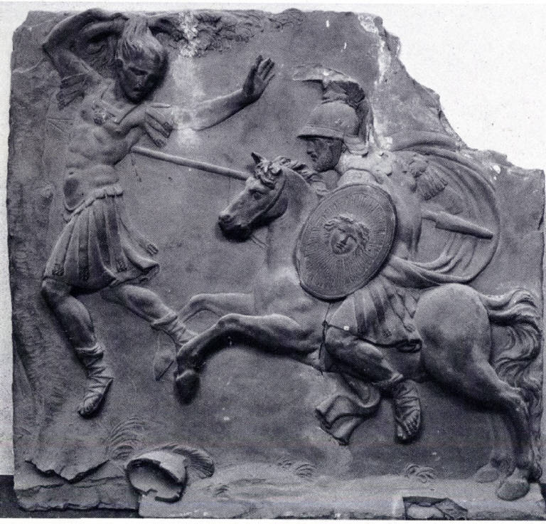 Morte di Assalonne, Morte di Assalonne (scultura) di Ribossi, Bartolomeo (attribuito) (fine/inizio secc. XVIII/ XIX)