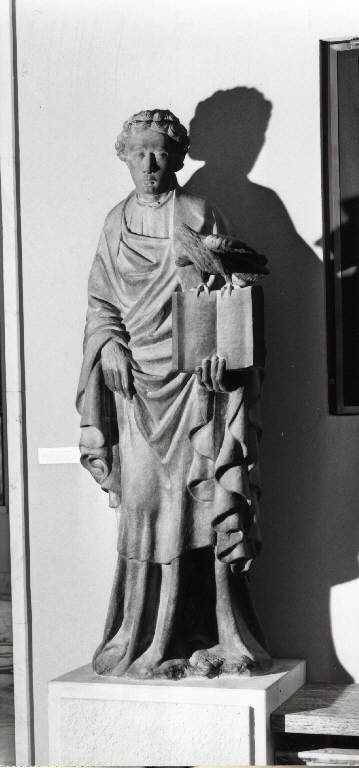 San Giovanni evangelista (statua) - ambito dei Maestri renani (inizio sec. XV)
