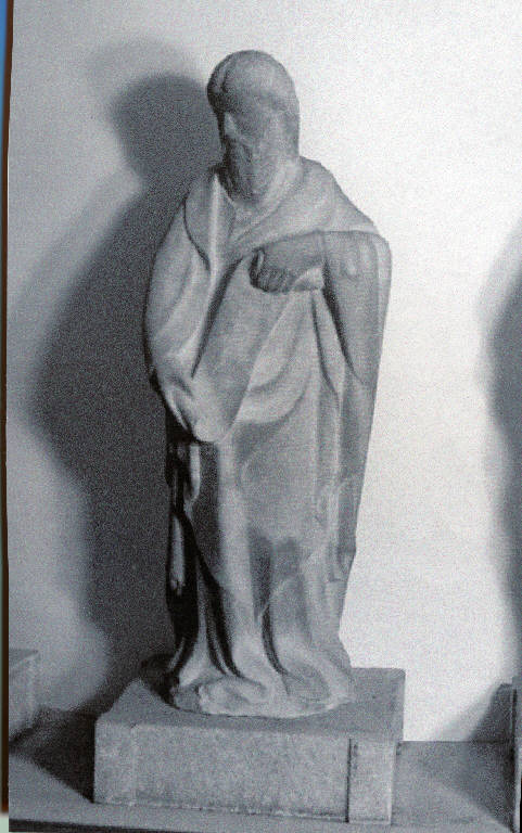 Profeta con cartiglio (scultura) - ambito franco renano (prima metà secc. XIV/ XV)