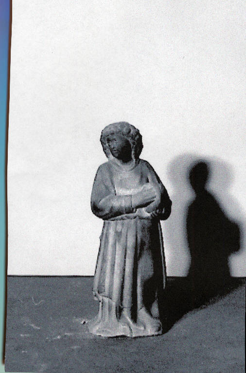 Angelo con tamburello (scultura) - ambito lombardo (inizio sec. XV)