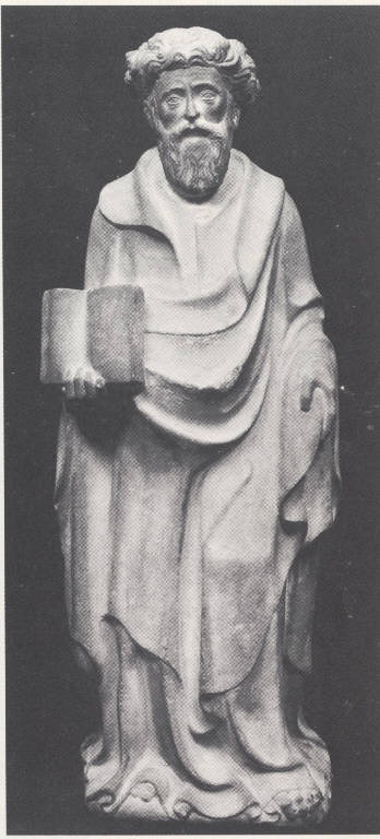 Profeta con libro aperto in mano, profeti (scultura) - modello di Jacopino da Tradate (inizio||terzo quarto sec. XV||sec. XIX)