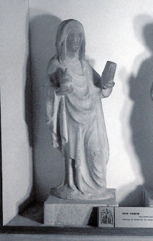 Santa con pisside e libro (scultura) - ambito lombardo (inizio sec. XV)