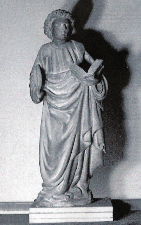 Santo evangelista (scultura) di Raverti, Matteo (bottega) (inizio||terzo quarto sec. XV||sec. XIX)