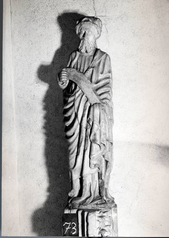 Profeta con turbante (scultura) - ambito lombardo (prima metà sec. XV)