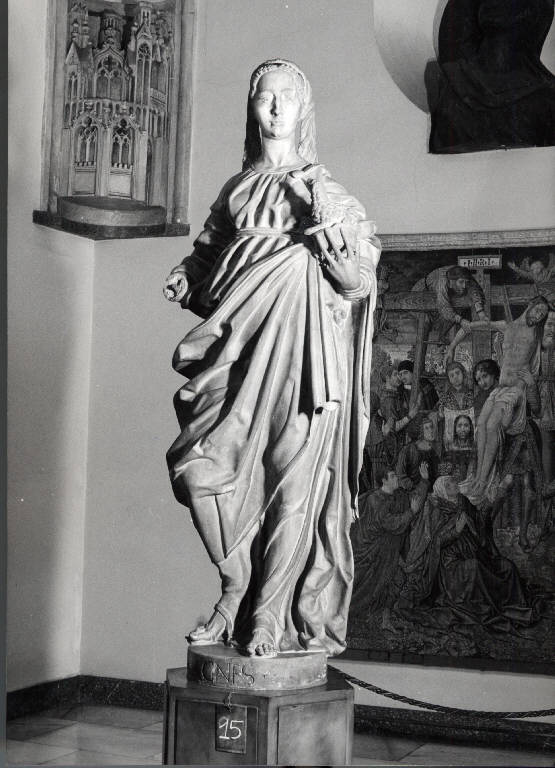 Sant'Agnese (scultura) di Briosco, Bendetto (attribuito) (fine sec. XV)