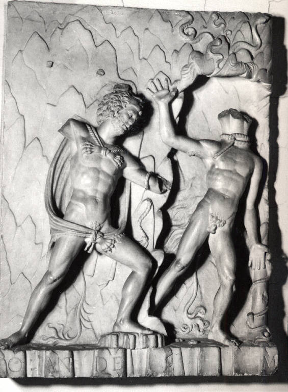 Ercole e Crebero (scultura) - ambito lombardo (seconda metà sec. XV)