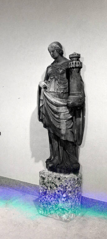 Fortezza, figura allegorica femminile (scultura) - ambito lombardo (prima metà sec. XVI)